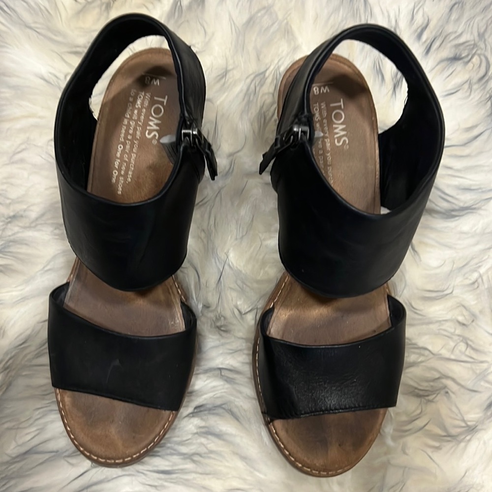 COPY - Tom’s leather wedges